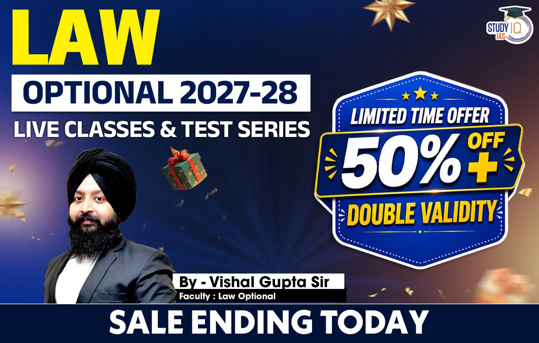 UPSC IAS (Mains) Law Optional Live 2027-28 July Batch By Vishal Gupta