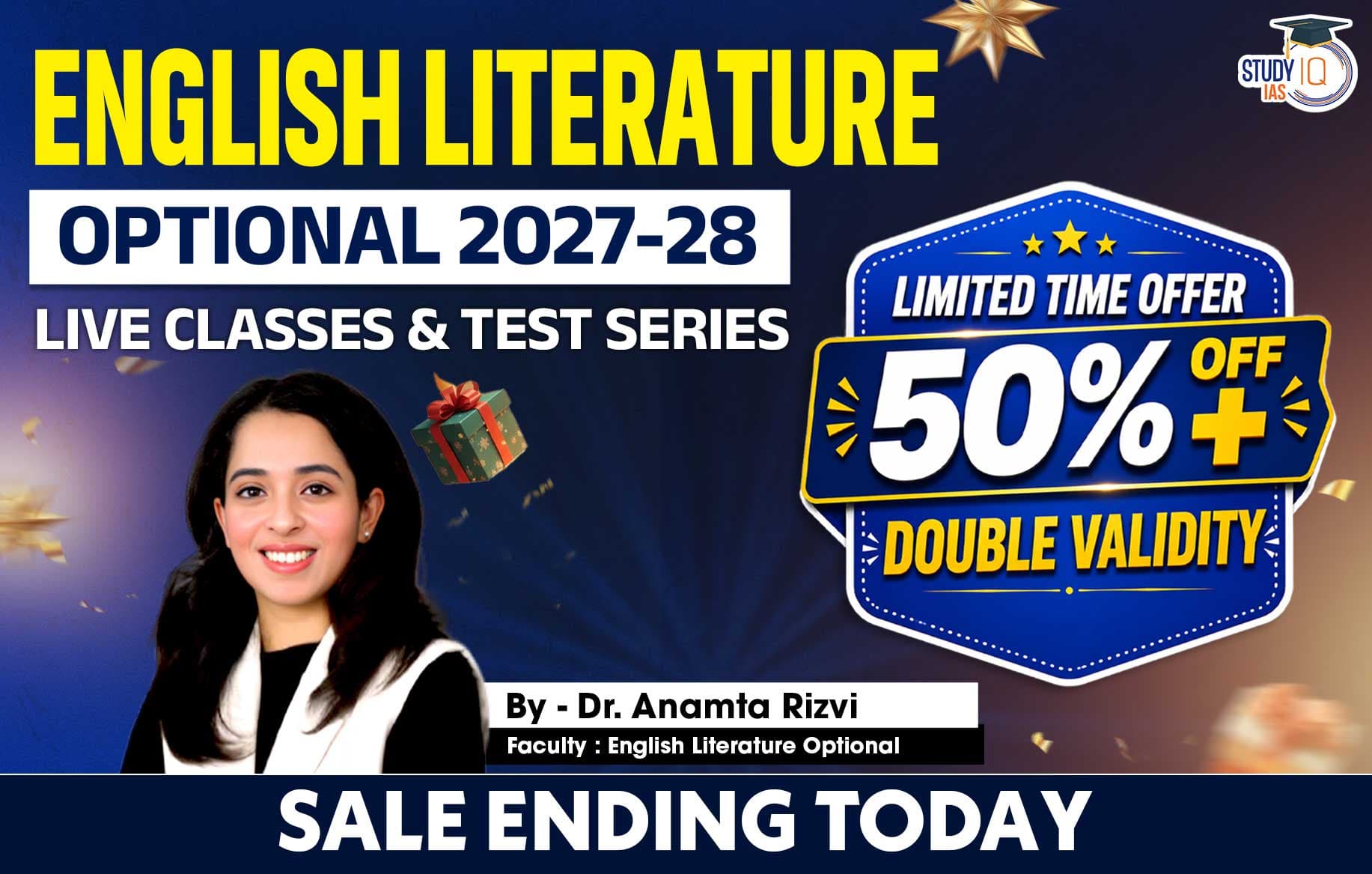 UPSC IAS (Mains) English Literature Optional Live 2027-28 (Comprehensive) July Batch By Dr. Anamta Rizvi