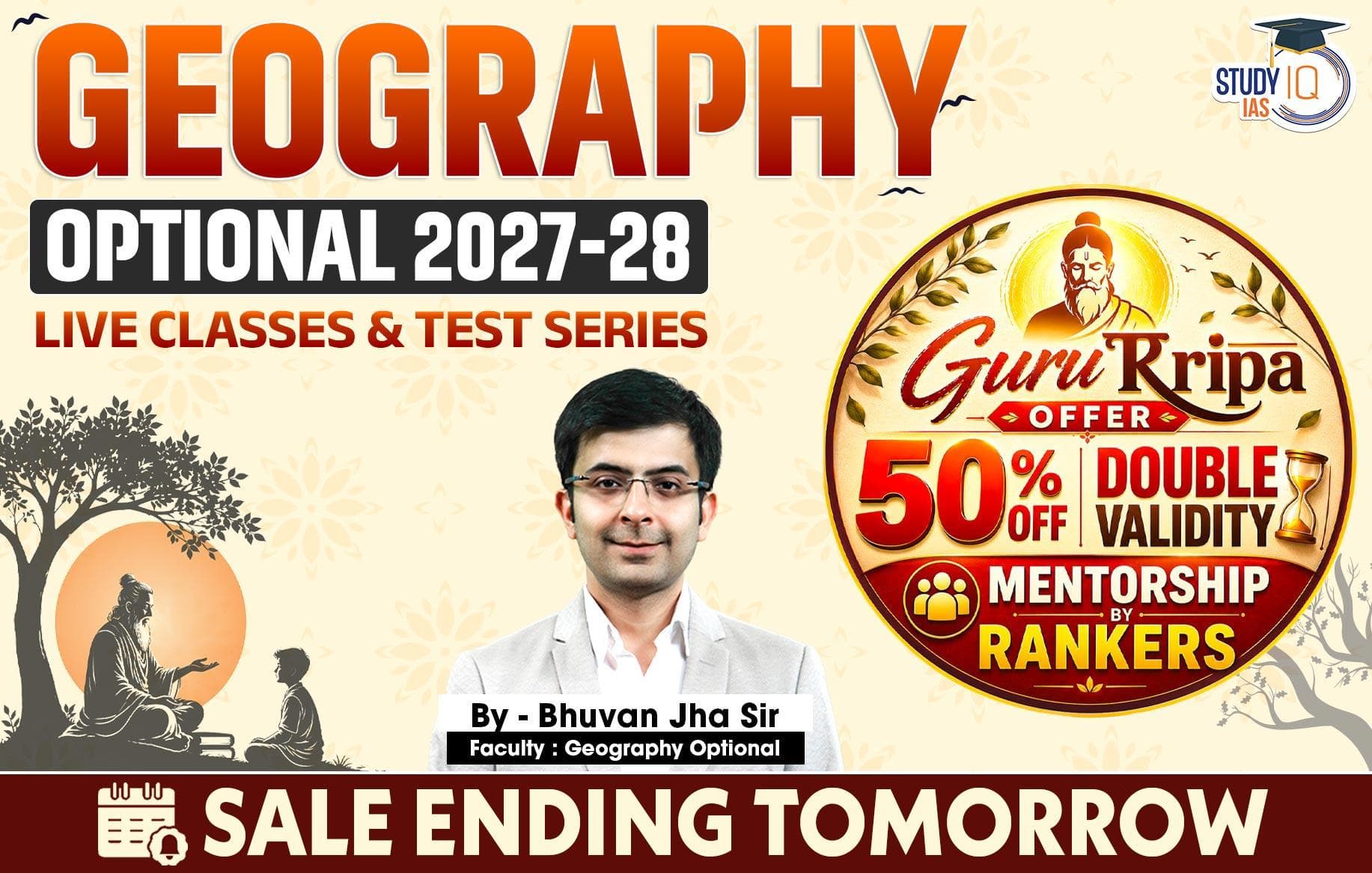 UPSC IAS (Mains) Geography Optional Live 2027-28 (Comprehensive) July Batch By Bhuvan Jha