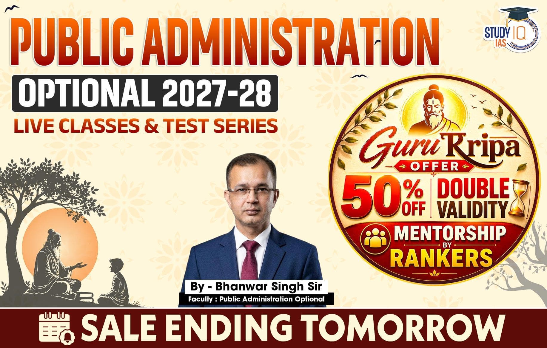 UPSC IAS (Mains) Public Administration Optional Live 2027-28 (Comprehensive) July Batch By Bhanwar Singh