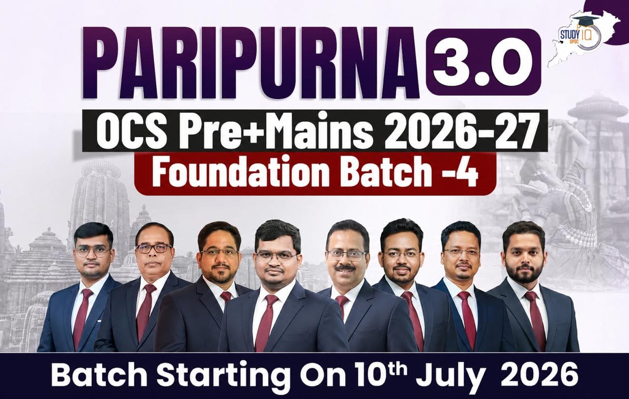 Paripurna 3.0: OPSC OCS 2026-2027 (Pre + Mains) Foundation Batch 4 (Gold)