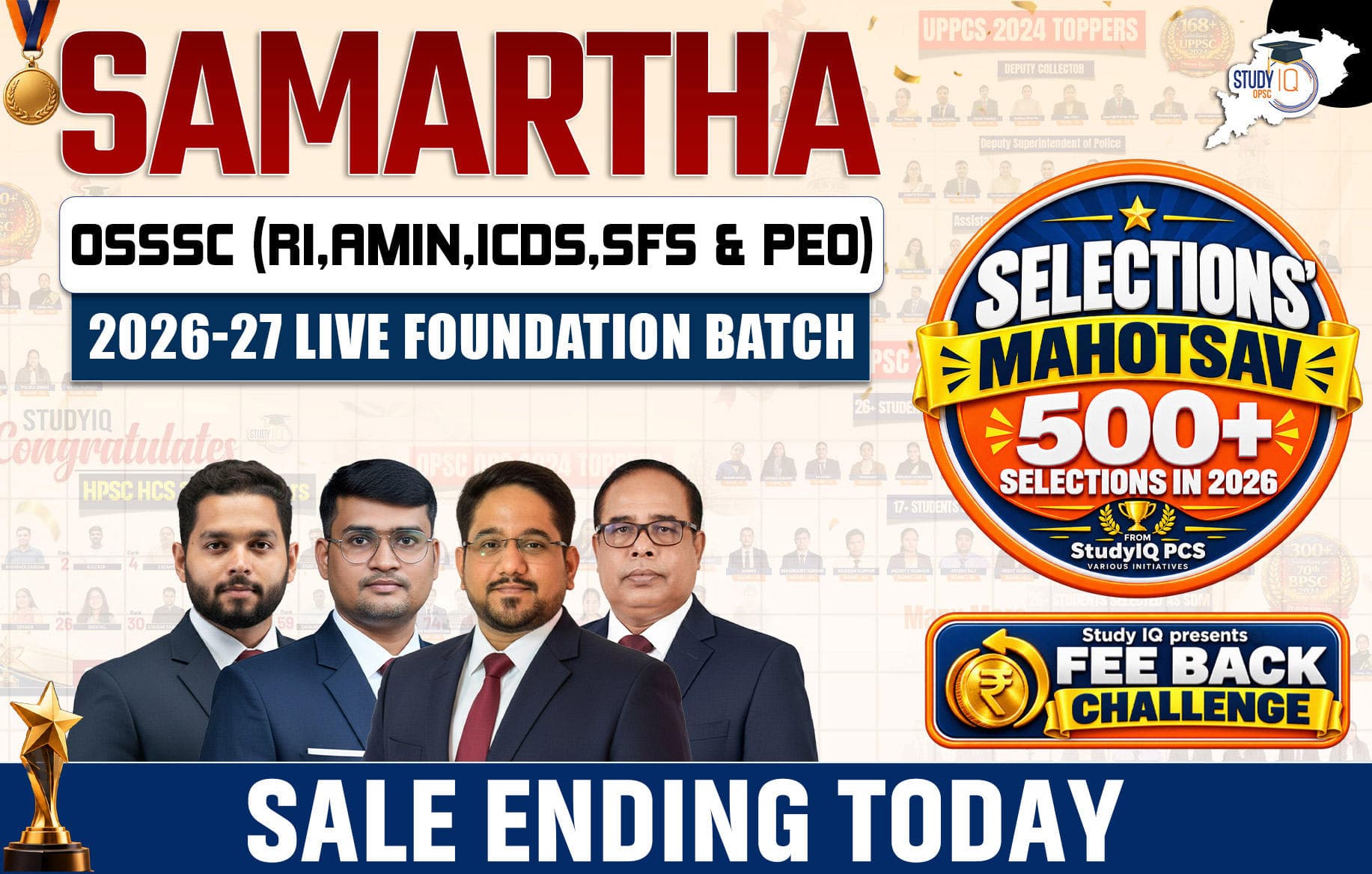 Samartha: OSSSC (RI,Amin,ICDS,SFS & PEO) 2026-27 Live Foundation Batch
