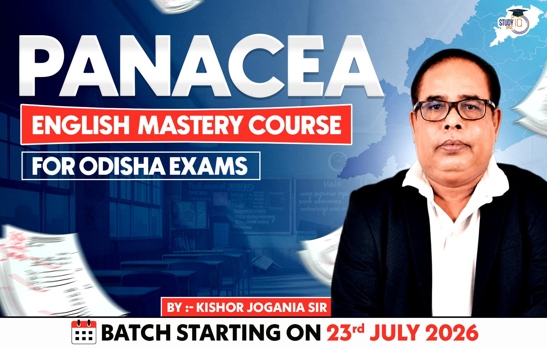 Panacea: English Mastery Course for Odisha Exams by Kishor Jogania Sir