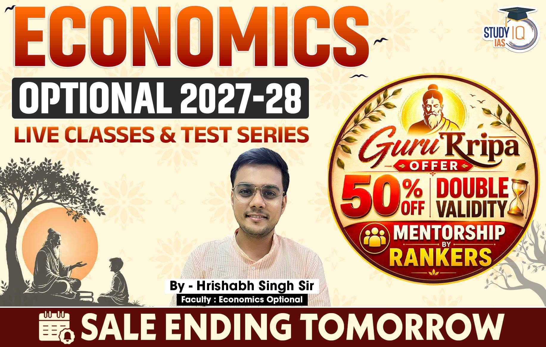 UPSC IAS (Mains) Economics Optional Live 2027-28 (Comprehensive) July Batch By Hrishabh Singh