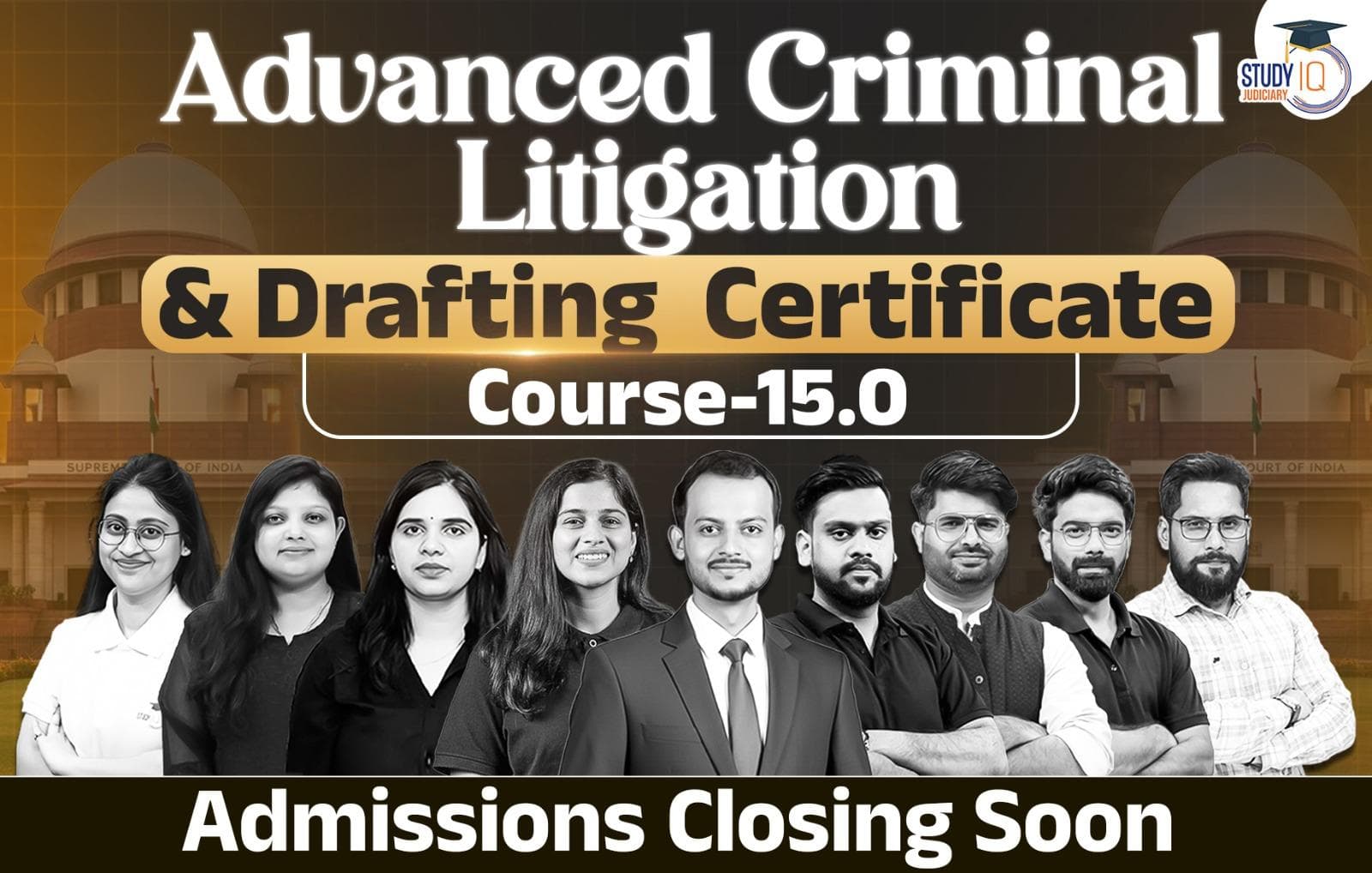 Advanced Criminal Litigation & Drafting Certificate Course 15.0