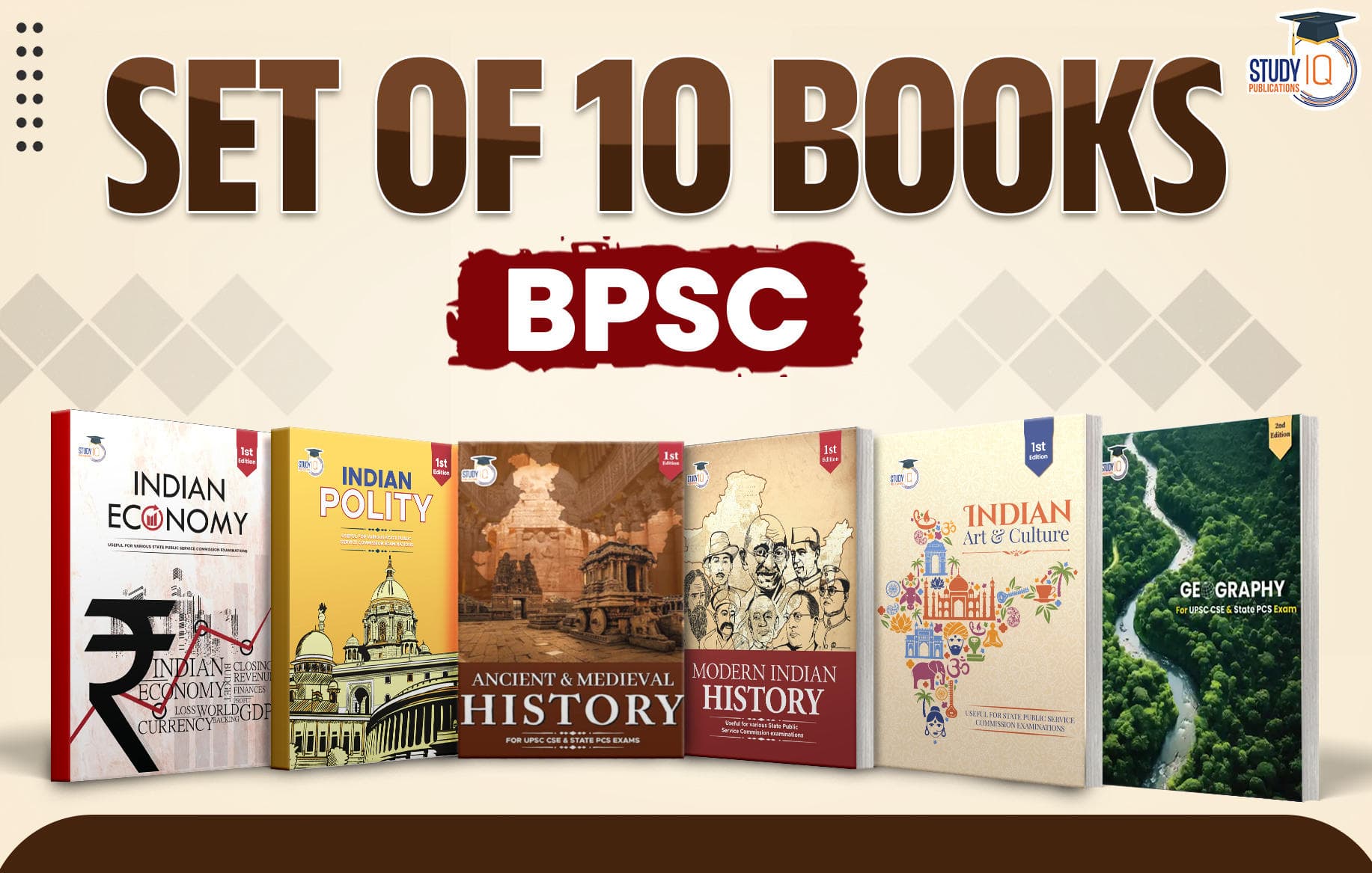 StudyIQ BPSC Set of 10 Books