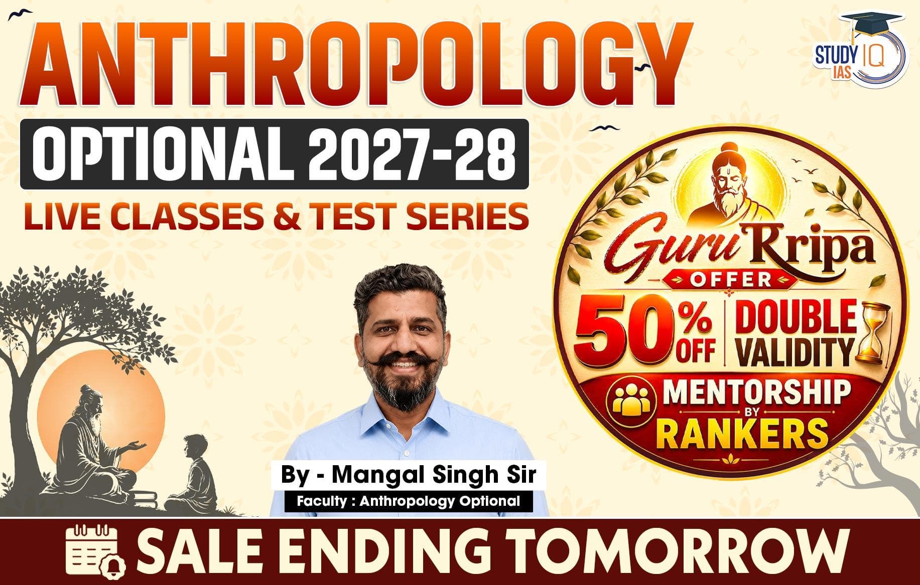 UPSC IAS (Mains) Anthropology Optional Live 2027-28 (Comprehensive) July Batch 2 By Mangal Singh
