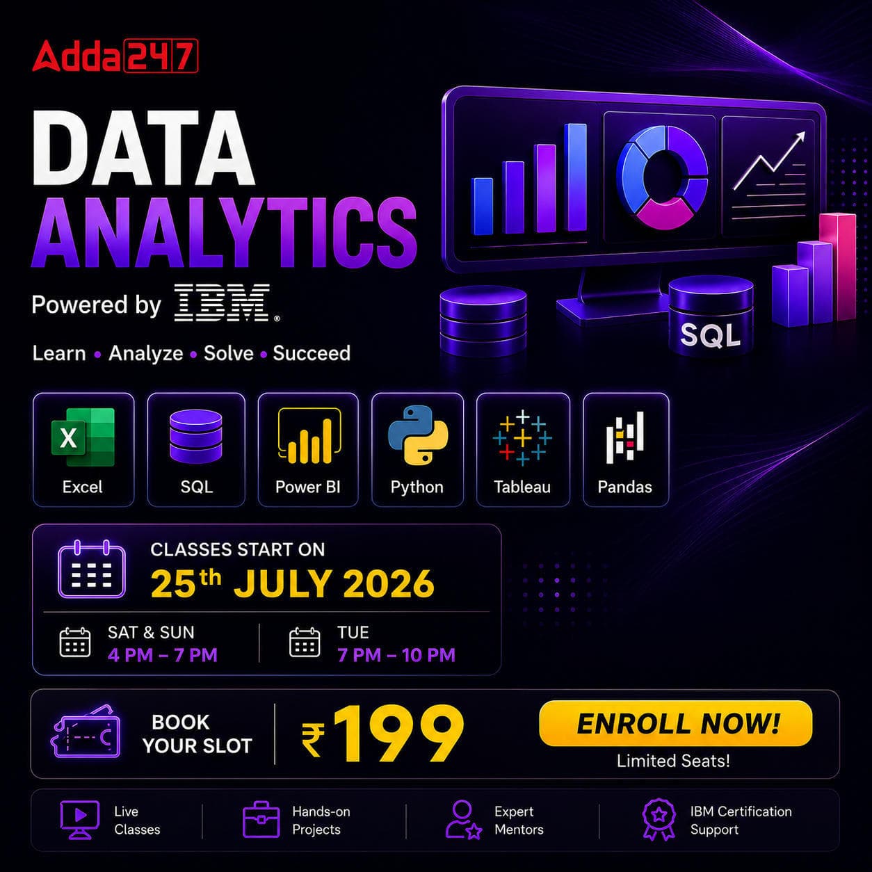 IBM-Powered Data Analytics with GenAI | Live Online Program