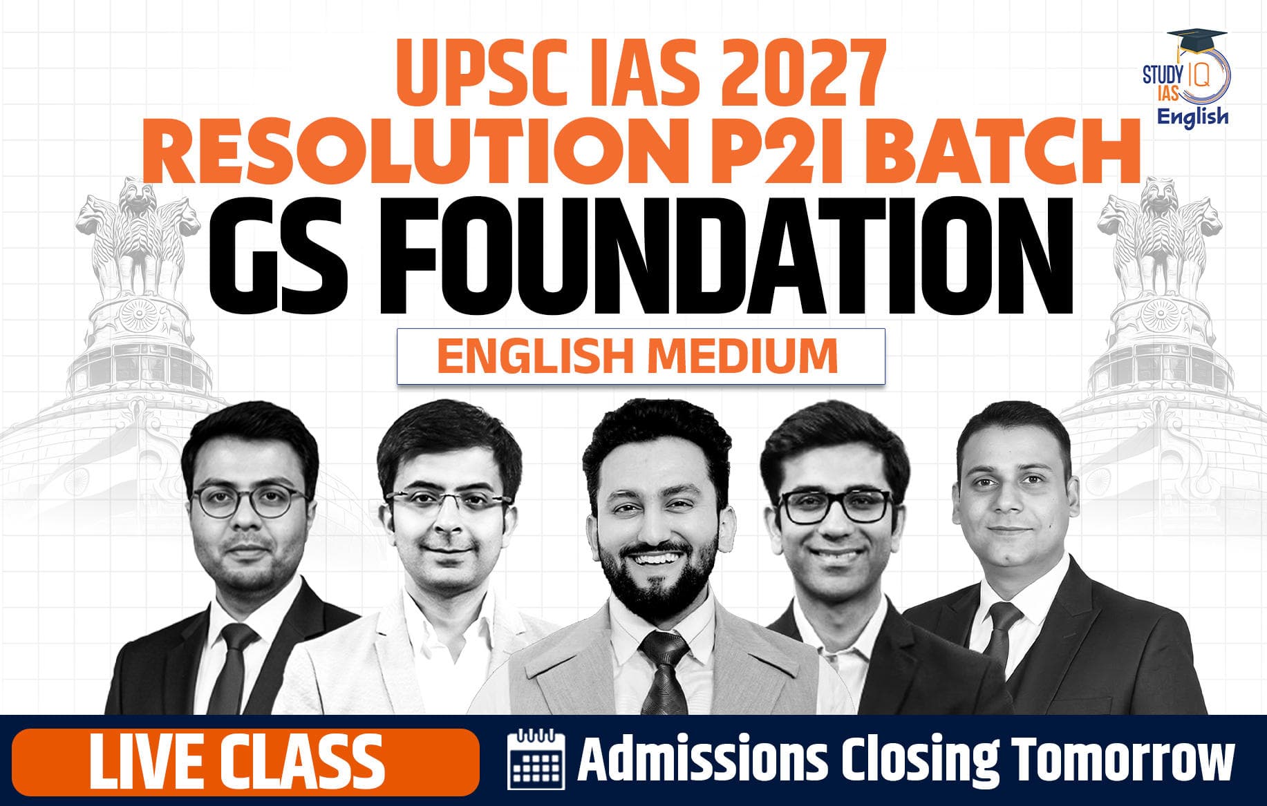 UPSC IAS Live GS P2I Foundation 2027 Resolution August English Batch