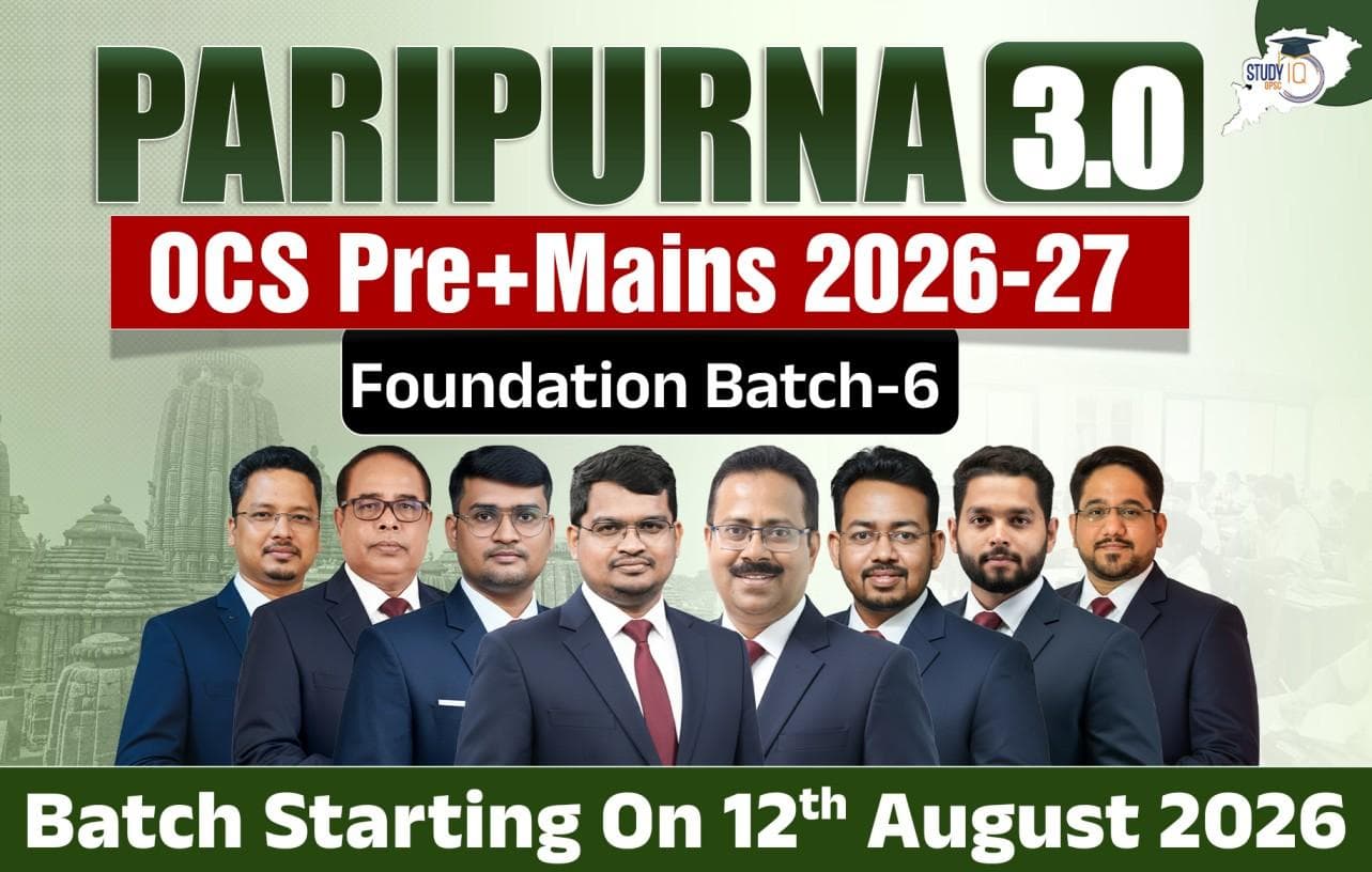 Paripurna 3.0: OPSC OCS 2026-2027 (Pre + Mains) Foundation Batch 6 (Gold)