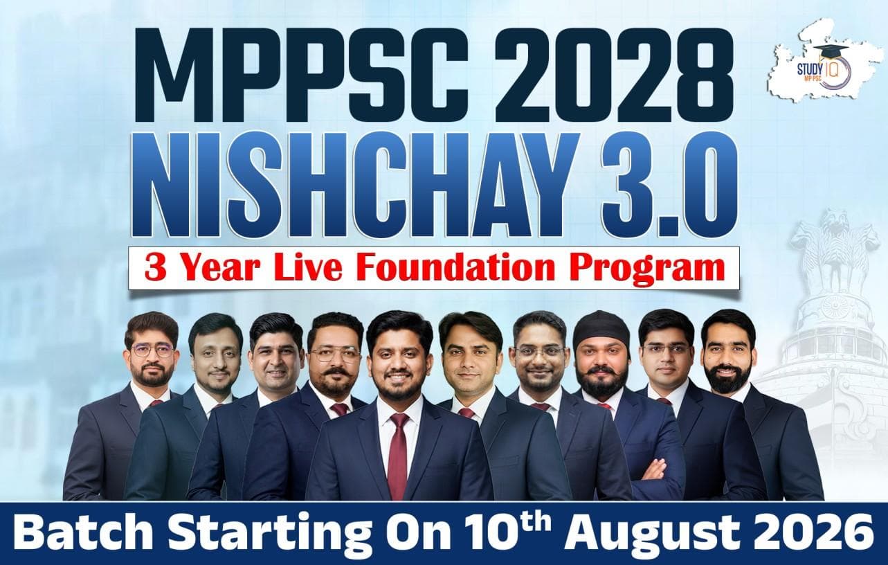 MPPSC Nishchay 2028 : 3 year Foundation Program Batch 3 (Gold)
