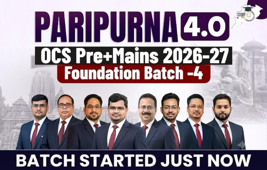 Paripurna 4.0: OPSC OCS 2026-2027 (Pre + Mains) Foundation Batch 1
