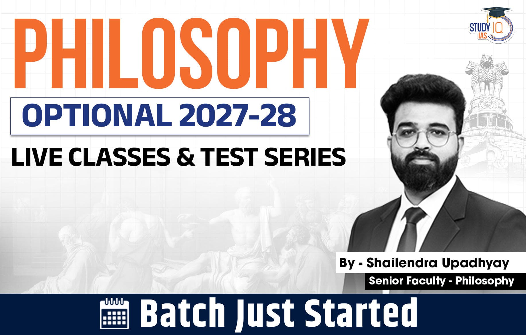 UPSC IAS (Mains) Philosophy Optional Live 2027-28 (Comprehensive) September Batch By Shailendra Upadhyay