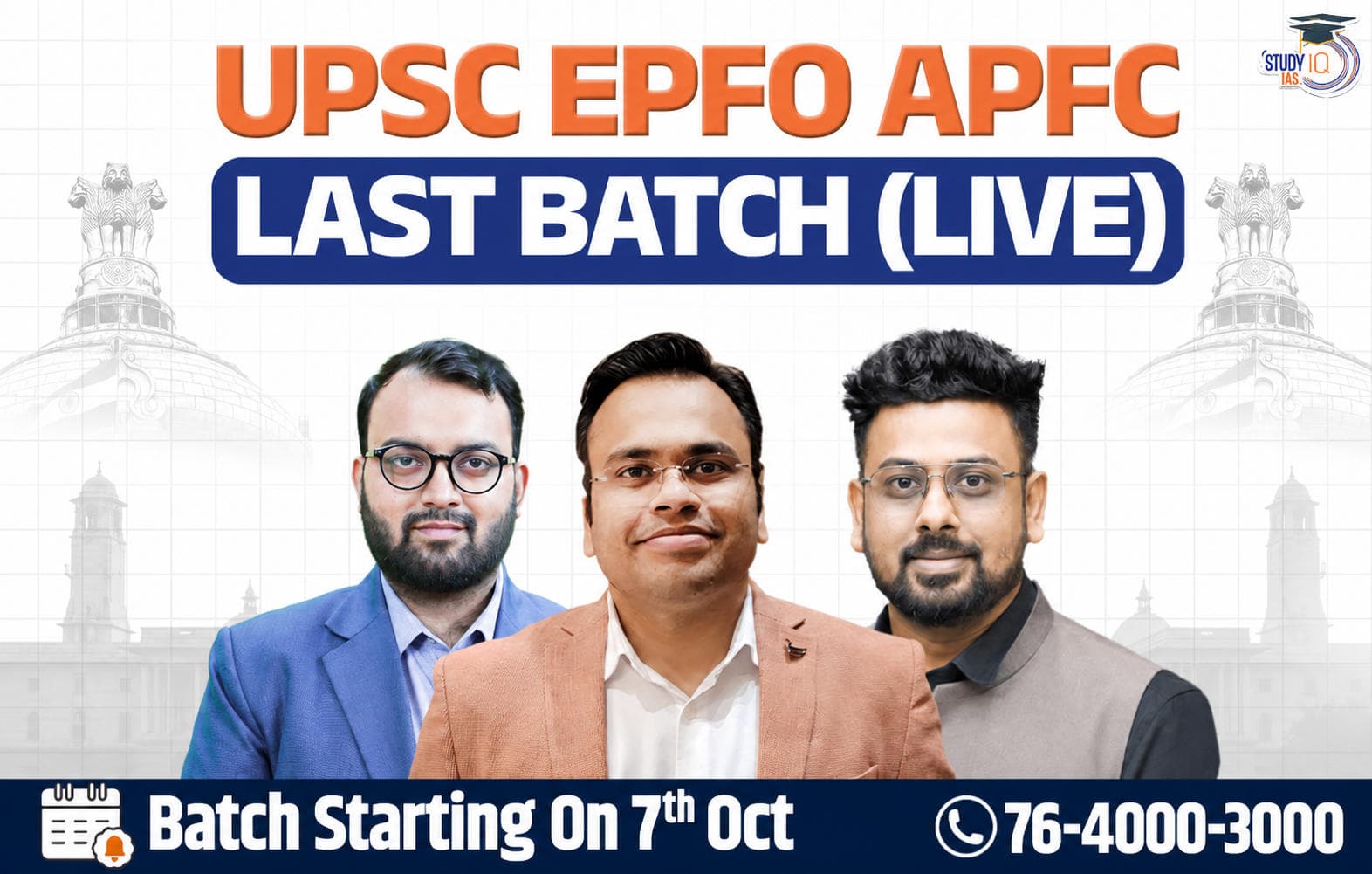UPSC EPFO APFC LIVE Last Batch