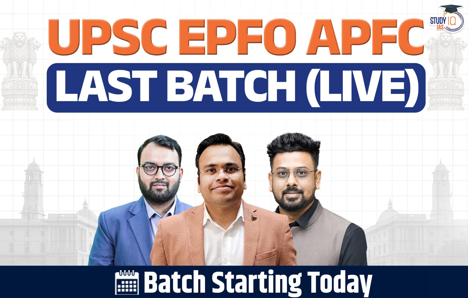 UPSC EPFO APFC LIVE Last Batch