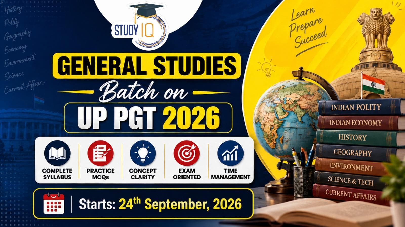 General Studies UP PGT 2026 Batch